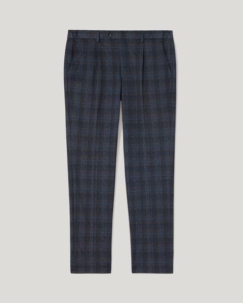 Travel Jersey Check Tailored Pant, , hi-res